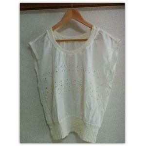 Issey Miyake ME White Tunic Top Blouse  - RARE